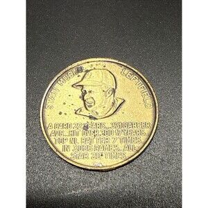 1966 STAN MUSIAL St Louis Cardinals Busch Stadium Immortals Coin